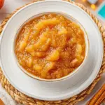 Delicious homemade stovetop applesauce recipe in a pot.